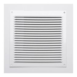 Rejilla s/borde alum 0.6 blanco lacado 170x170mm