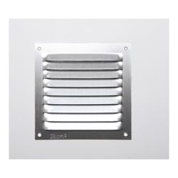 Rejilla s/borde alum 0.6 natural 100x100mm