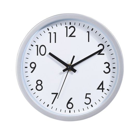 Horloge murale ronde fond blanc ø20cm x3.8cm