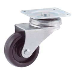 Roda de exposição Ø30mm (Roda) Polipropileno Preto Cr23994 Afo