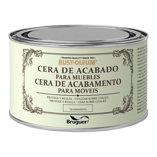 Cera Transparente para Móveis Rust-Oleum com Acabamento Giz 0,4l Bruguer