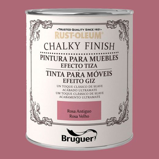 Rust-Oleum Acabamento Giz Antigo Móveis Rosa 0,75l 5397541 Bruguer