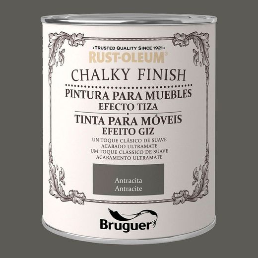 Móveis com acabamento giz Rust-Oleum Antracite 0,75l 5397535 Bruguer