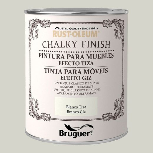 Móveis com acabamento giz Rust-Oleum Giz branco 0,125l 5397508 Bruguer