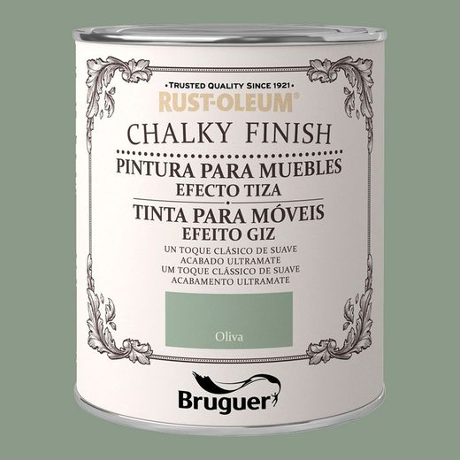 Móveis com acabamento giz Rust-Oleum Oliva 0,75l 5397527 Bruguer