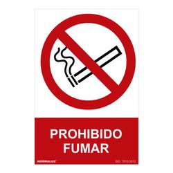 Placa Proibida "Proibido Fumar" (Pvc 0,7mm) 30x40cm
