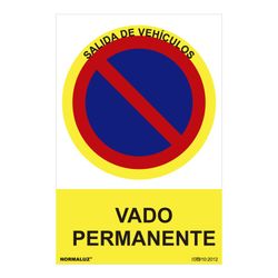 Placa Proibida "Vaudagem Permanente" (Pvc 0,7mm) 30x40cm