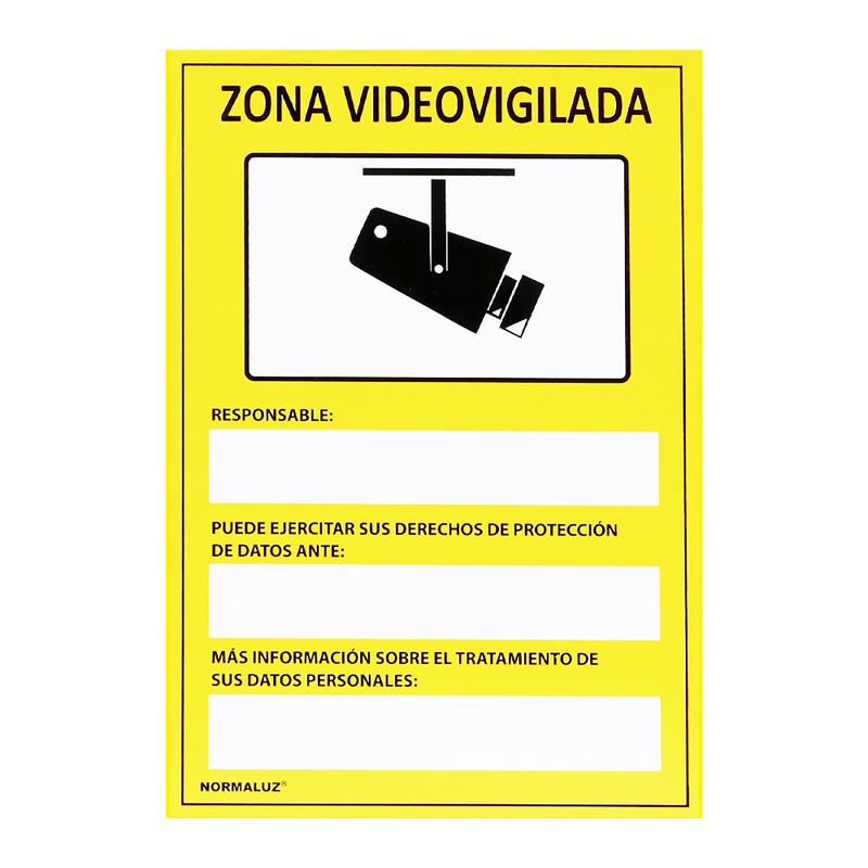 Cartel LOPD de Zona Videovigilada en MovilTecno.com 