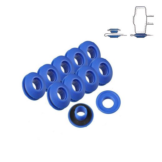 Set 10 anneaux en plastique pour auvents et bâches