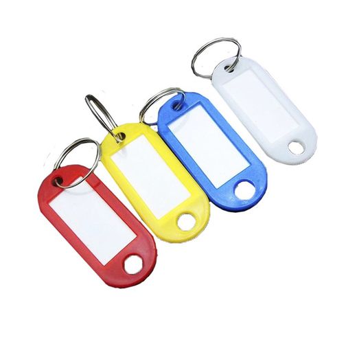 Set 10 etiquetas plasticas para identificacion de llaves