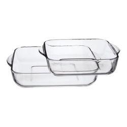 Set 2 Bandejas Rectangulares Para Horno