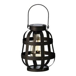 Conjunto de 3 luzes solares vintage Lumineo para jardim