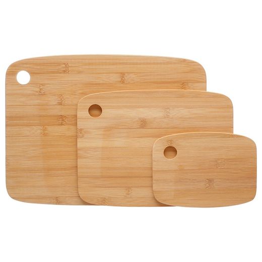 Ensemble de 3 planches à découper en bambou