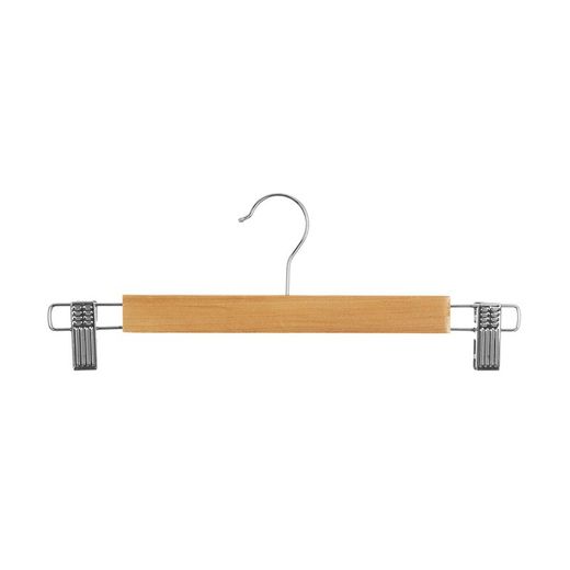 Conjunto de 3 Cabides de Metal com Detalhe de Madeira para Calças