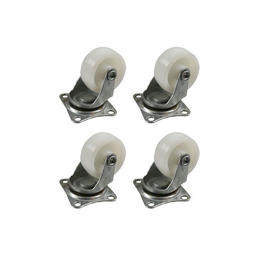 Conjunto de 4 rodas brancas de 32 mm