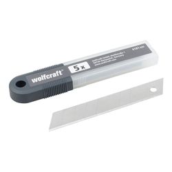 Set 5 Cuchillas Separables De 18mm, 8 Segmentos 4181000 Wolfcraft