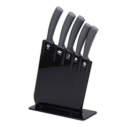 Conjunto 6 Unidades Facas de aço inoxidável. Jarama Gt Preto Sg4330 San Ignacio