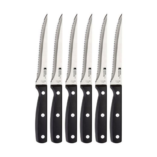 Ensemble 6 unités Couteaux en acier inoxydable. Masterpro Gourmet Bg8915mm Bergner