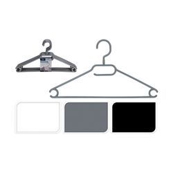Conjunto de 10 cabides de plástico