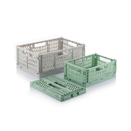 Conjunto de 3 caixas organizadoras dobráveis ​​e empilháveis ​​Boxtor V0103244 Innovagoods