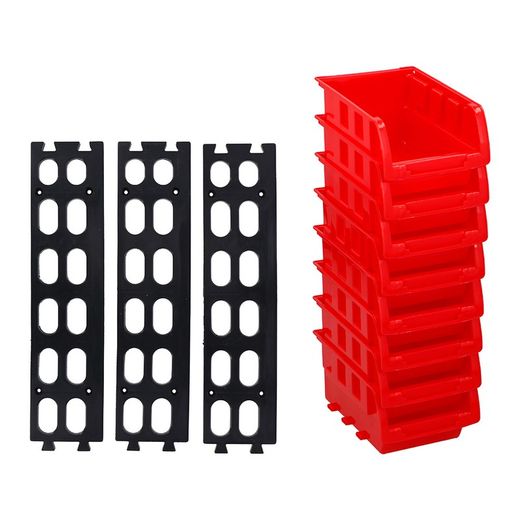 Lot de 8 mini tiroirs empilables 12x10cm