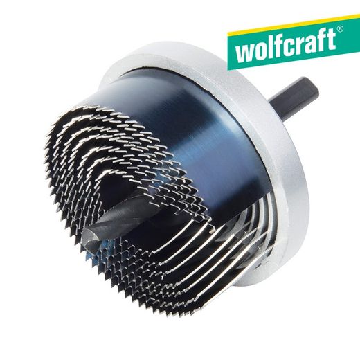 Scie cloche avec foret central de 8 mm avec 7 lames 2164000 Wolfcraft