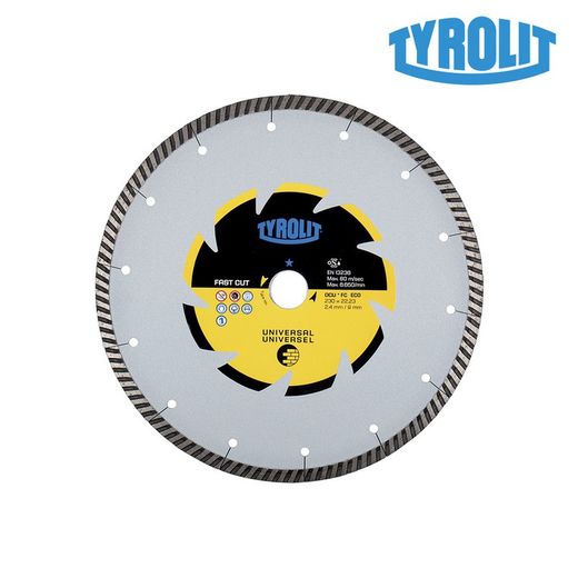 Scie diamant c3r 230x2.4x22.23 dcub2-fc tyrolit
