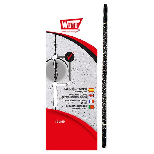 Scie à marqueterie de bois spirale 3 / 13cm 43.1tpi blister12 scies wuto