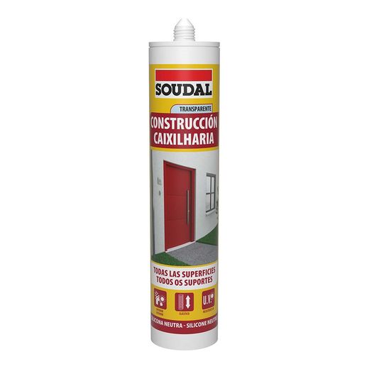 Silicone de construction neutre translucide 290ml 115785 Soudal