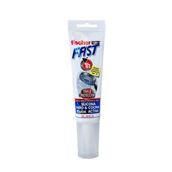 Fischer 80ml de silicone branco rápido
