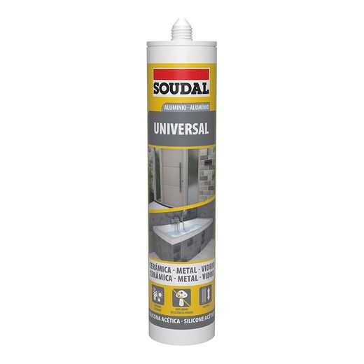 Silicone Universel Aluminium 280ml 115924 Soudal
