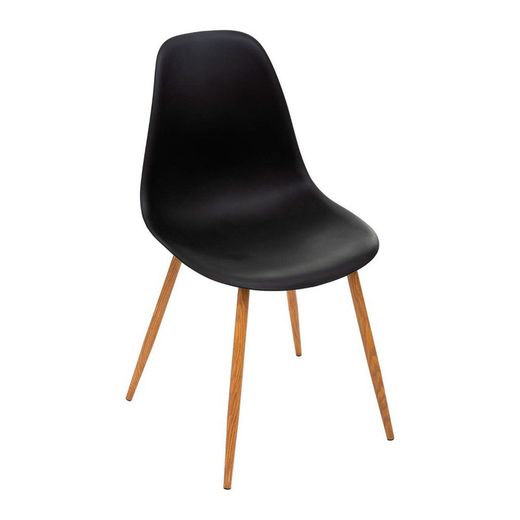 Chaise de salle à manger noire Col.'Taho' 47x53x85cm