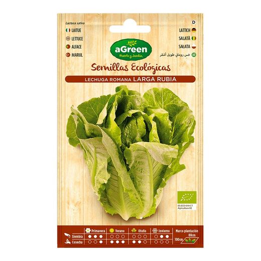 Sobre Semillas Eco Lechuga Romana Larga Agreen