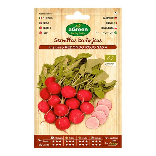 Sobre Sementes de Rabanete Vermelho Eco Redondo Agreen