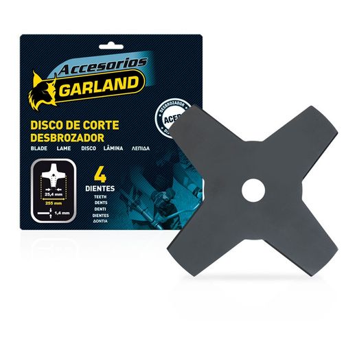 S.De. Lame 4d pour débroussailleuse 255x25.4x1.4mm 7100255144 guirlande