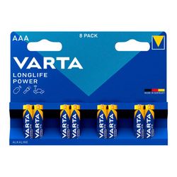 S.De. Pile Varta Long Life Power Aaa - Lr03 (Blister 8 unités) Ø10,5x44,5mm