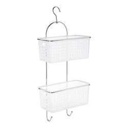 Suporte para chuveiro com dois cestos e gancho