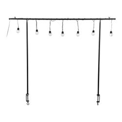 Soporte para mesa de exterior con 10 bombillas led luz blanca ip44