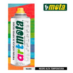 Spray noir haute température ral9005 216ml speck