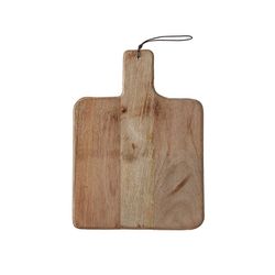 Tábua de corte quadrada de madeira Duko Mango 35x25cm