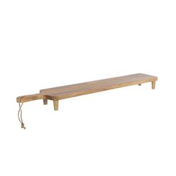 Tábua de cortar madeira manga centenária 76x15x7cm