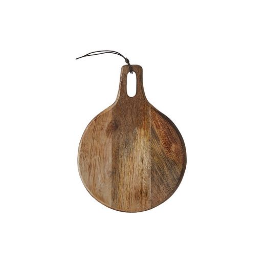 Tábua de cortar redonda de madeira Duko Mango 29x22cm