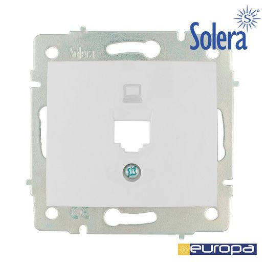 Tampa + Chassi Para Tomada de Dados Rj45 S.Europa Solera Erp88/1