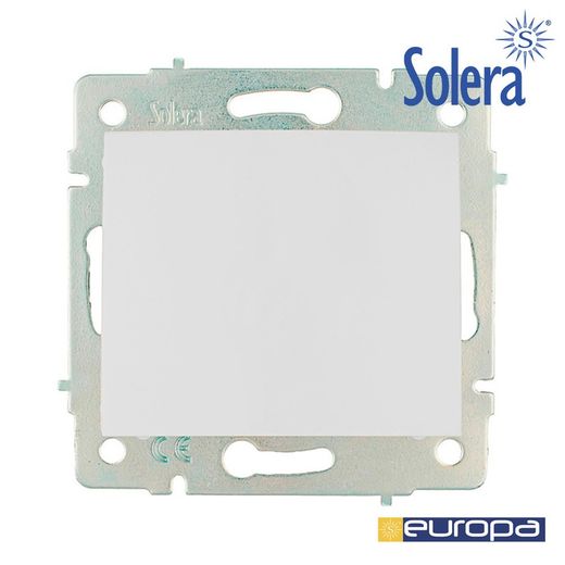 Tampa cega embutida branca 83x81mm S.Europa Solera Erp75