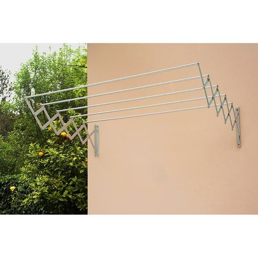Varal de aço epóxi branco de 100 cm