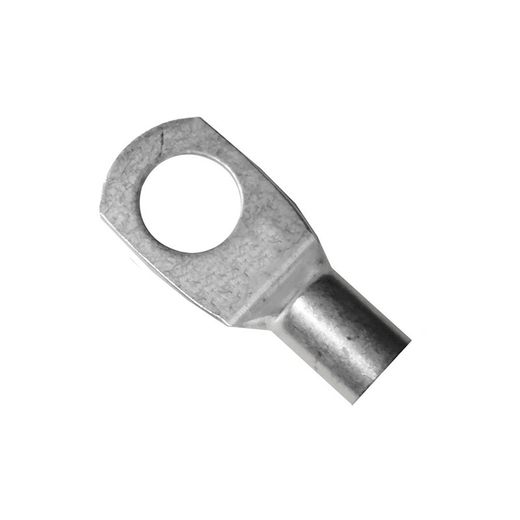 Terminal Tubular em Cobre para Cabo 6mm e Furadeira 6mm Bolsa de 25 unidades
