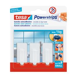 Tesa Powerstrips Até 1kg Branco Clássico 57530