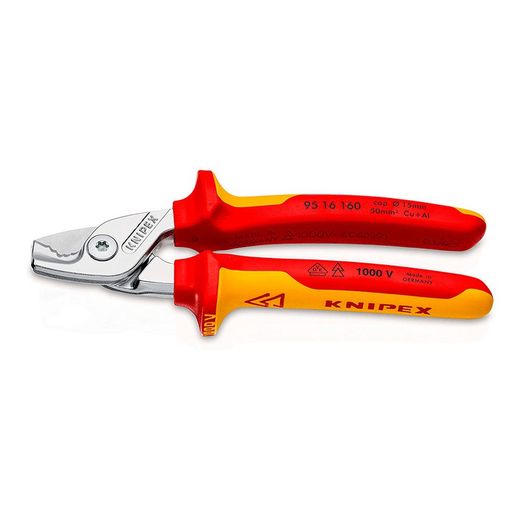 Tesoura Cabo 160x60x28mm 9516160sb Knipex