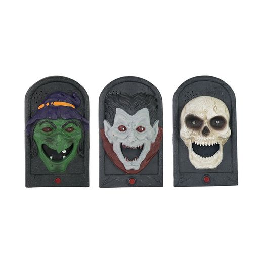 sonnette halloween à piles avec mouvement et son