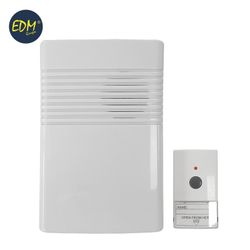 Timbre sin hilos pulsador y receptor a pilas (alcance 50 mts)